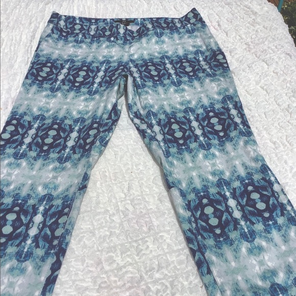 VTG H&M ❄️ Print Side Zip Ankle Crop Slacks Pants - Picture 5 of 15